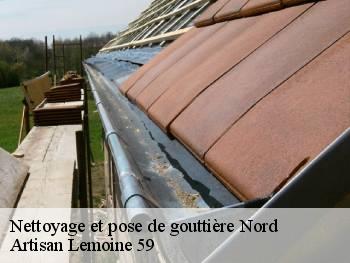 Nettoyage et pose de gouttière 59 Nord  Artisan Lemoine 59