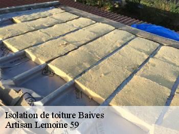 Isolation de toiture  baives-59132 Artisan Lemoine 59