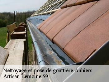 Nettoyage et pose de gouttière  anhiers-59194 Artisan Lemoine 59