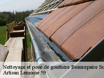 Nettoyage et pose de gouttière  beaurepaire-sur-sambre-59550 Artisan Lemoine 59