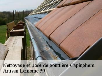 Nettoyage et pose de gouttière capinghem-59160 Artisan Lemoine 59
