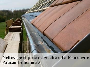 Nettoyage et pose de gouttière  la-flamengrie-59570 Artisan Lemoine 59