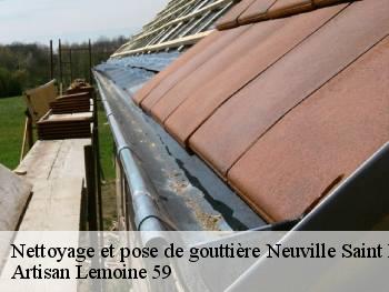 Nettoyage et pose de gouttière  neuville-saint-remy-59554 Artisan Lemoine 59